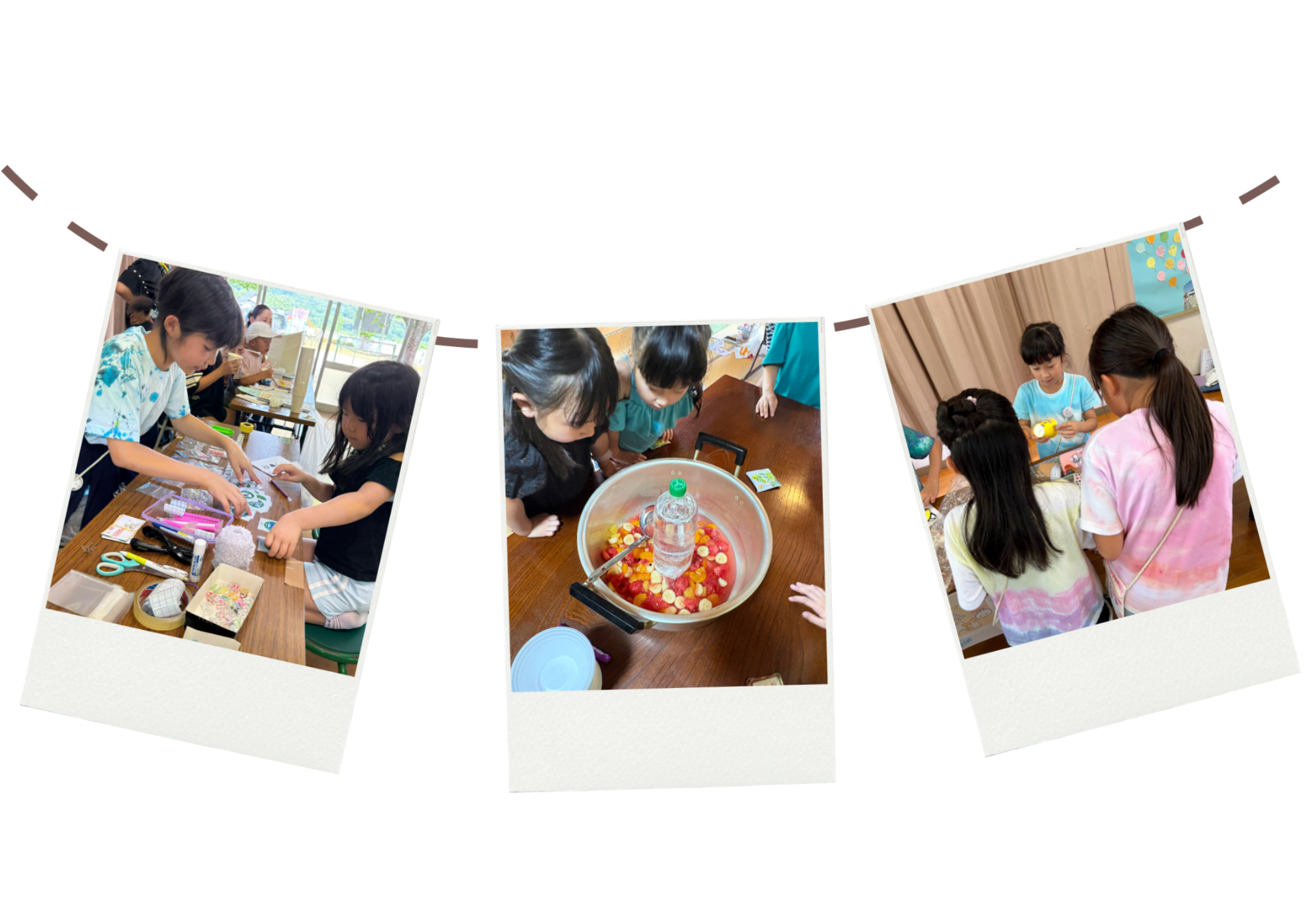 工作や調理、お店でのやりとりを楽しむ子どもたち